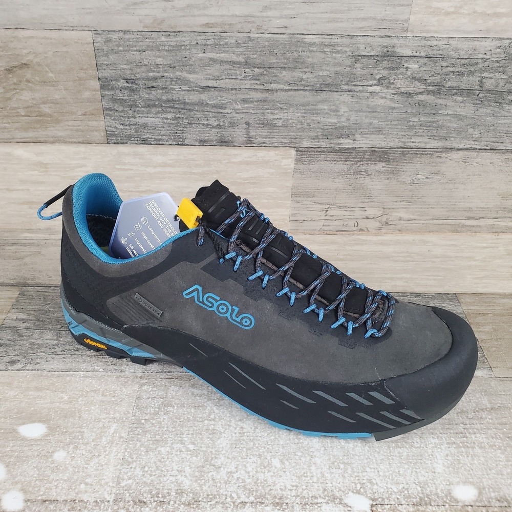 Asolo Eldo LTH GV Hiking Shoes Sz 7.5 Graphite Blue Moon Lace Up Low Top‎